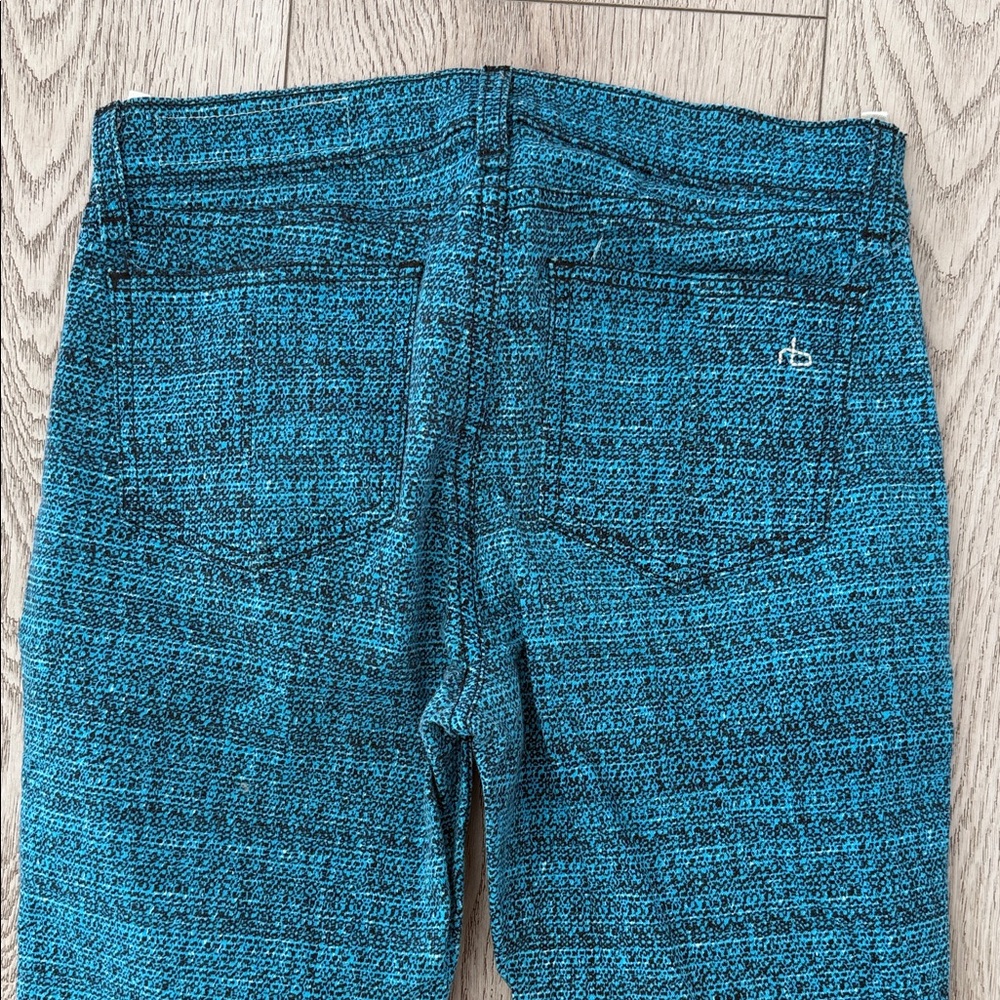 Rag & Bone Vibrant Blue patterned Jeans - Picture 4 of 5